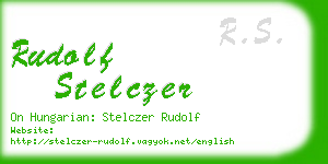 rudolf stelczer business card